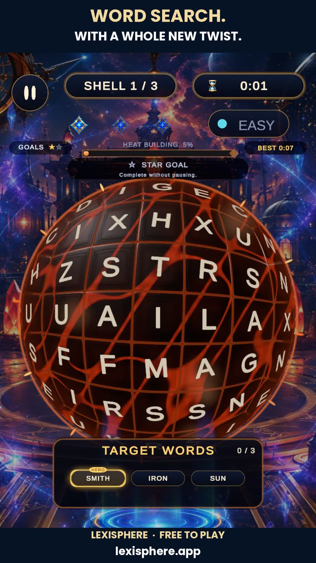 Your word search has another side